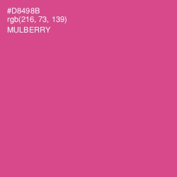 #D8498B - Mulberry Color Image