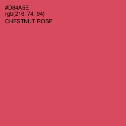 #D84A5E - Chestnut Rose Color Image