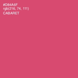 #D84A6F - Cabaret Color Image