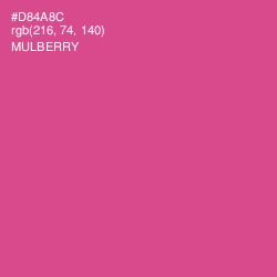 #D84A8C - Mulberry Color Image