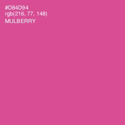 #D84D94 - Mulberry Color Image