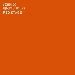 #D85107 - Red Stage Color Image