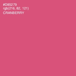 #D85279 - Cranberry Color Image