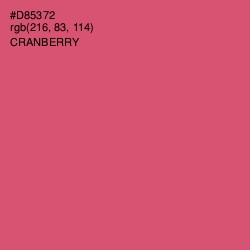 #D85372 - Cranberry Color Image