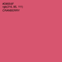 #D8556F - Cranberry Color Image