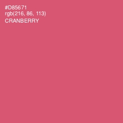 #D85671 - Cranberry Color Image