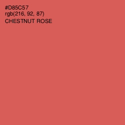 #D85C57 - Chestnut Rose Color Image