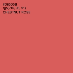 #D85D5B - Chestnut Rose Color Image