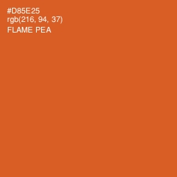 #D85E25 - Flame Pea Color Image