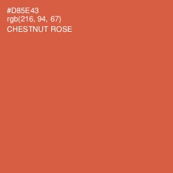#D85E43 - Chestnut Rose Color Image
