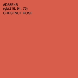 #D85E4B - Chestnut Rose Color Image