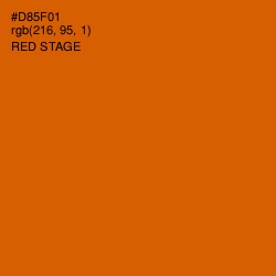 #D85F01 - Red Stage Color Image