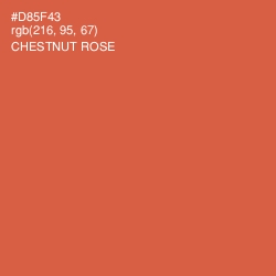 #D85F43 - Chestnut Rose Color Image