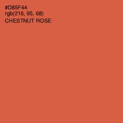 #D85F44 - Chestnut Rose Color Image