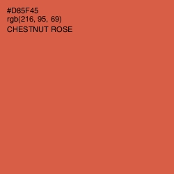 #D85F45 - Chestnut Rose Color Image