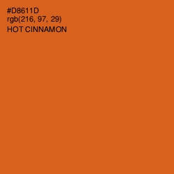 #D8611D - Hot Cinnamon Color Image