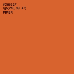 #D8632F - Piper Color Image