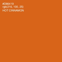 #D86419 - Hot Cinnamon Color Image