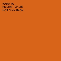 #D8641A - Hot Cinnamon Color Image