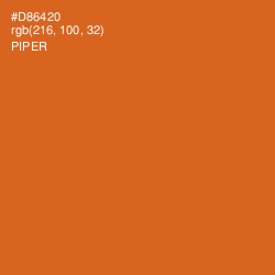 #D86420 - Piper Color Image