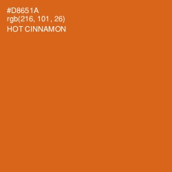 #D8651A - Hot Cinnamon Color Image