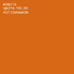 #D86716 - Hot Cinnamon Color Image