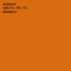 #D86A0F - Bamboo Color Image
