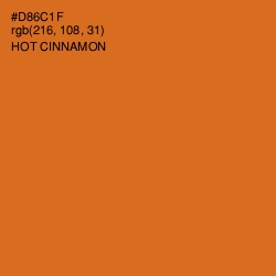 #D86C1F - Hot Cinnamon Color Image