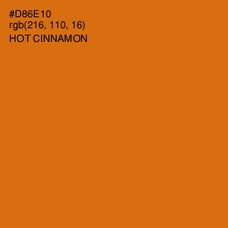 #D86E10 - Hot Cinnamon Color Image