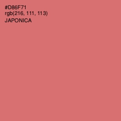 #D86F71 - Japonica Color Image