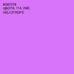 #D872F8 - Heliotrope Color Image