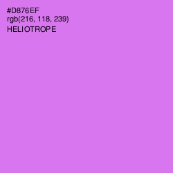 #D876EF - Heliotrope Color Image