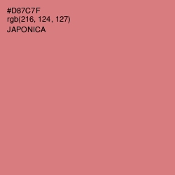#D87C7F - Japonica Color Image