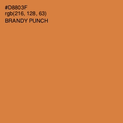 #D8803F - Brandy Punch Color Image