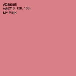 #D88085 - My Pink Color Image
