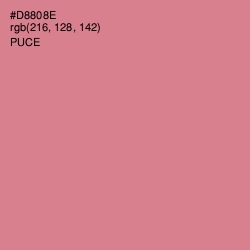 #D8808E - Puce Color Image