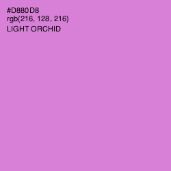 #D880D8 - Light Orchid Color Image