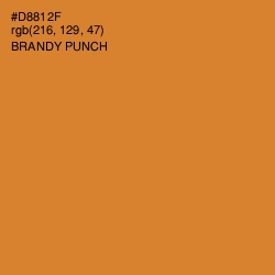 #D8812F - Brandy Punch Color Image