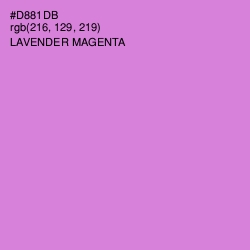 #D881DB - Lavender Magenta Color Image