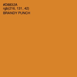 #D8832A - Brandy Punch Color Image