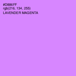 #D886FF - Lavender Magenta Color Image