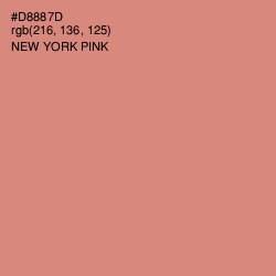 #D8887D - New York Pink Color Image