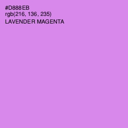 #D888EB - Lavender Magenta Color Image