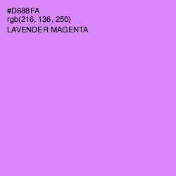 #D888FA - Lavender Magenta Color Image