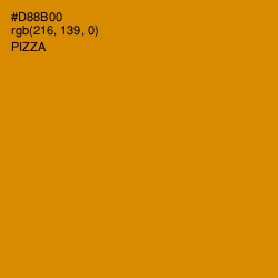 #D88B00 - Pizza Color Image