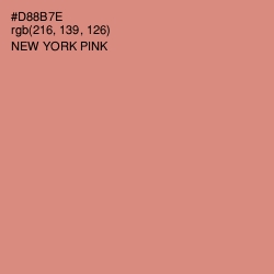 #D88B7E - New York Pink Color Image