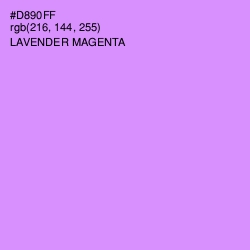 #D890FF - Lavender Magenta Color Image