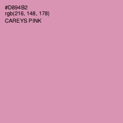 #D894B2 - Careys Pink Color Image