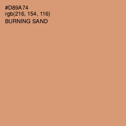 #D89A74 - Burning Sand Color Image