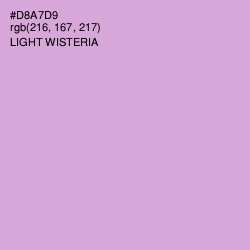 #D8A7D9 - Light Wisteria Color Image